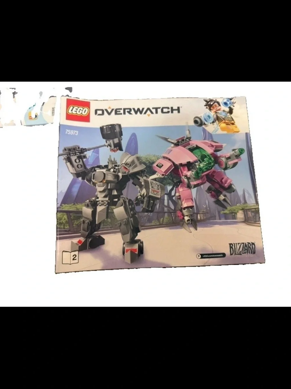 LEGO Overwatch 75973 D.Va & Reinhardt Set Retired 2 Manuals No Box